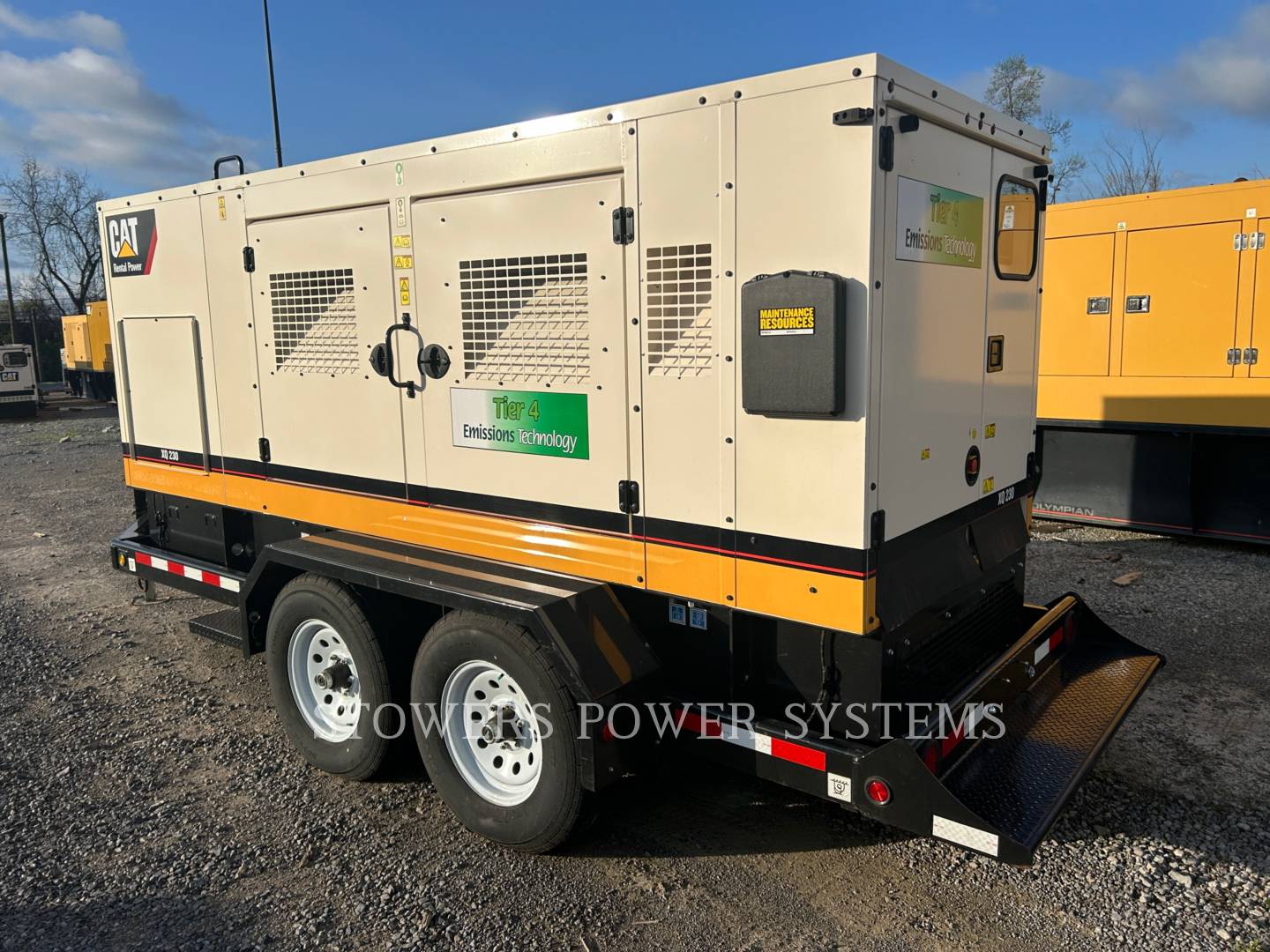 182 KW Caterpillar #XQ230-T4F, mobile generator set, enclosure, 480 Volts, 2019 - Image 2