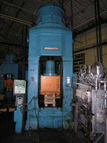 800 Metric Ton, Weingarten #PSS225, screw press, 30 SPM, 1970,1984, #557,558 (2 available) - Image 1