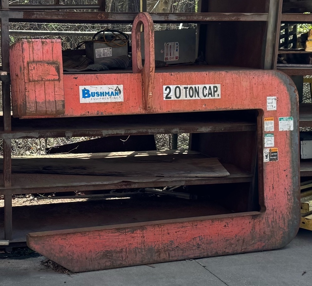 40000 lb. Bushman #624, c-hook style coil lift, 72" W, 2004 - Image 1