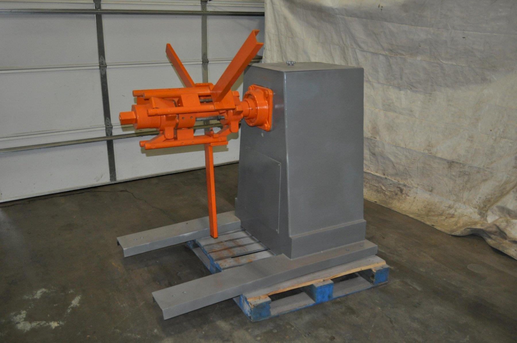 6000 lb. Jaco, non-motorized coil reel, 20" mandrel, 12" width, 72" outside dimensions, 16"-20" ID, manual - Image 1