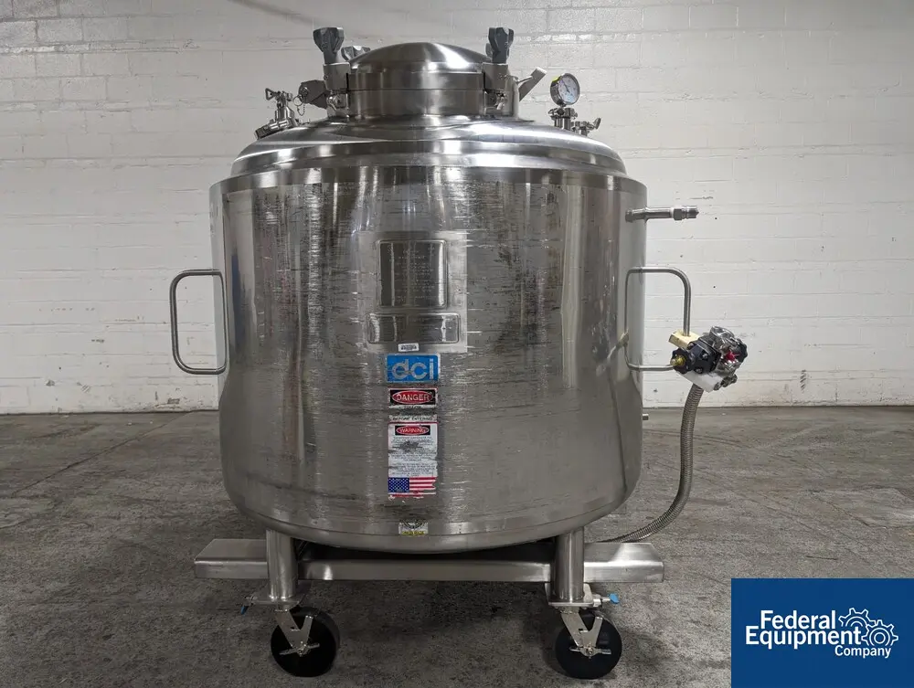 317 gallon DCI Reactor, Hastelloy C22, 45 psi and full vacuum @ 350&deg;F internal, jacketed for 150 psi and - Image 1