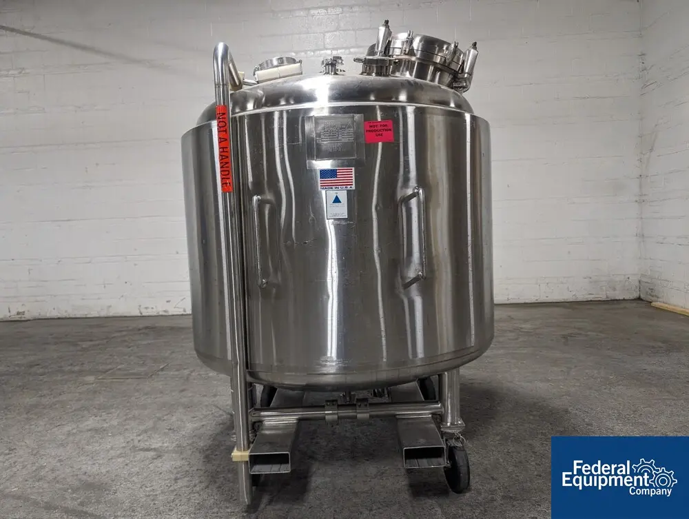 317 gallon Precision Stainless Reactor, Hastelloy C276, 52" dia x 33" straight side, 45 psi @ 350°F - Image 1
