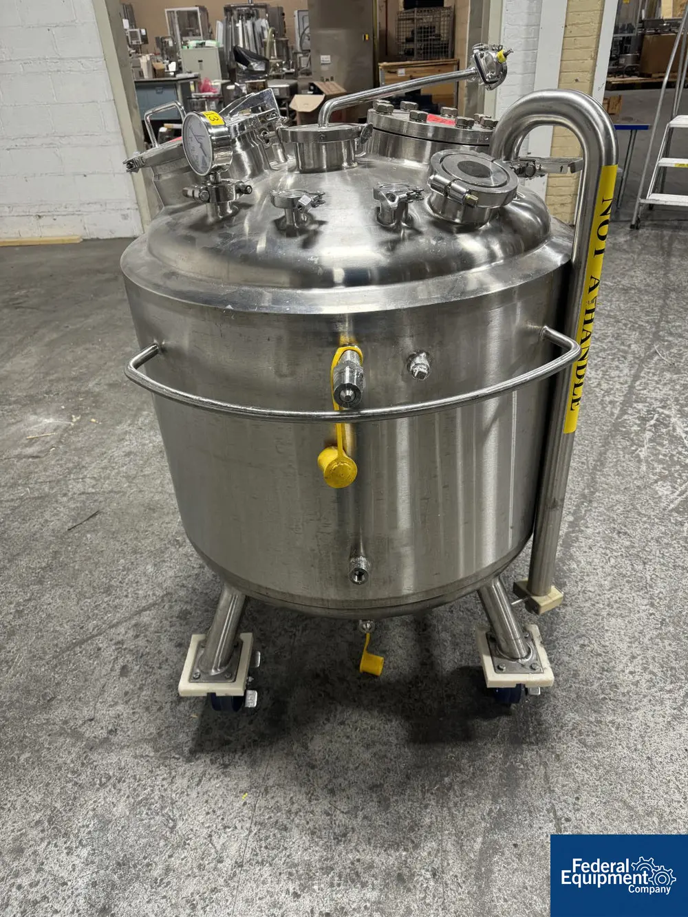 79 gallon Precision Stainless Reactor, 316L Stainless Steel, 30" diameter x 20" straight side, dish top & - Image 5
