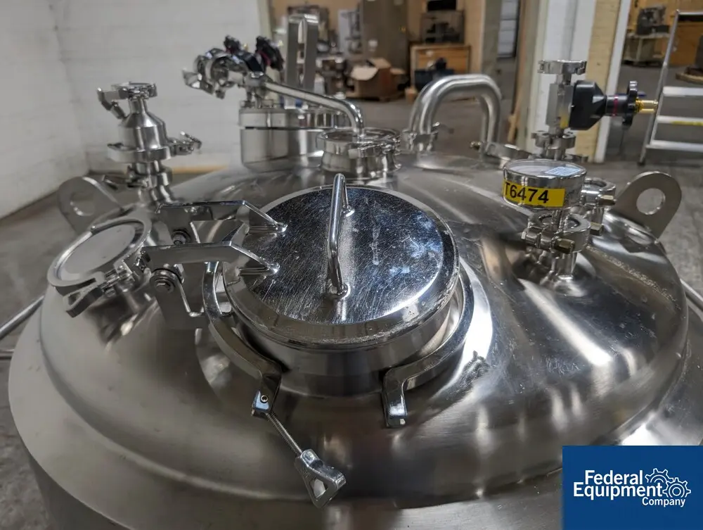 158 gallon DCI Reactor, Hastelloy C22, 38" diameter x 27" straight side, dish top & bottom, 45 psi @ 350°F - Image 8