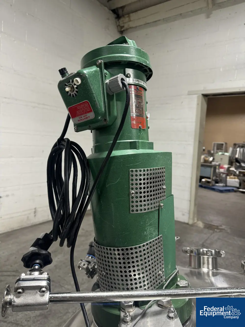 158 gallon Precision Stainless Reactor, 316L Stainless Steel, 38" diameter x 26" straight side, dish top & - Image 7