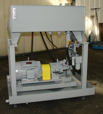 7.5 HP Vickers #PVB 20 pressure comp, 13 gpm to 1500 psi, 60 gallon tank, #1395 - Image 1