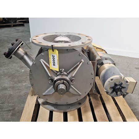 12" Young Industries #12-IN-HC, Stainless Steel rotary conveyor valve, 1 HP - Image 3