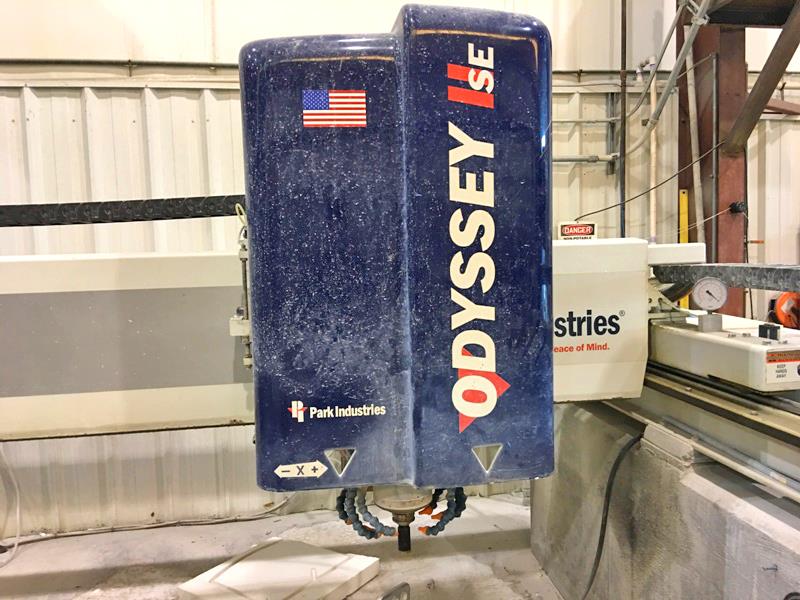 Park Industries #Odyssey-II, CNC work center, 5' x10' table, 20 HP, 10k RPM, 6.25" blade, Siemens 840Di, 2005 - Image 2