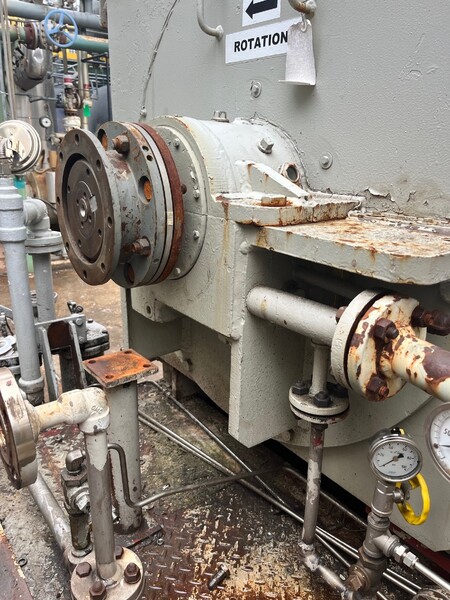 1306 KW, 3625 RPM, General Electric Induction Generator, 4160 Volts, Frame 8411Z, cont duty, weather - Image 1