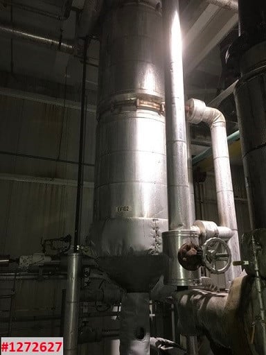 86 sq.ft. Luwa #NL850-3150-10, 316 Stainless Steel contacts, vertical, crystallizer, 2-stage steam jet - Image 5