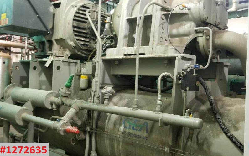 200 Ton, GEA-FES Chiller package #TR200-DR-DX, screw compressor model W-52, R-22,500 HP, 2004, #1272635 - Image 3