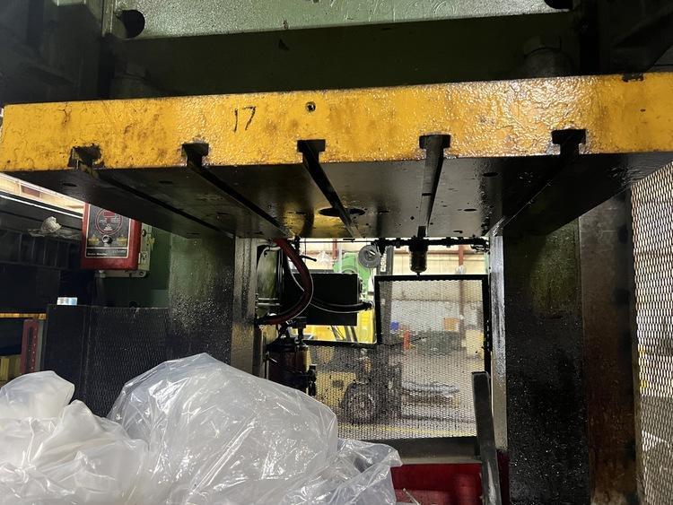 150 Ton, Bliss, OBI press, 8" stroke, 22" Shut Height, 4.5"adj., 40-80 SPM, 50" x30"bed, air clutch & brake - Image 6