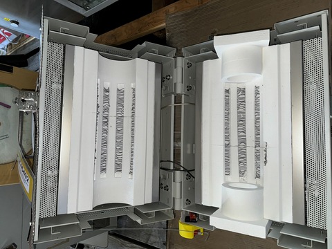 Lindberg / Blue M HTF55322C, split hinge tube furnace, 1200&deg;C, 12" heating zone, 2015 - Image 4