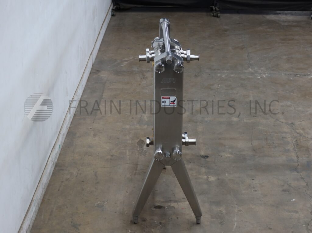 120 sq.ft., APV Paraflow, Stainless Steel, plate & frame heat exchanger, flow rate of 1-45 GPM - Image 4