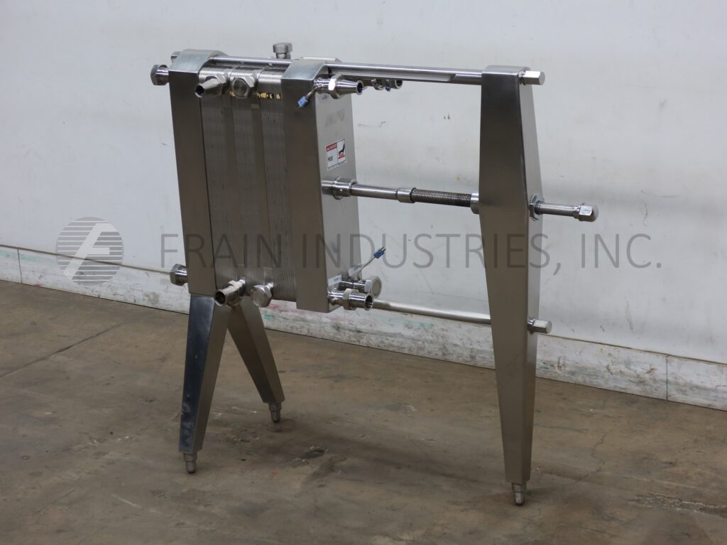 120 sq.ft., APV Paraflow, Stainless Steel, plate & frame heat exchanger, flow rate of 1-45 GPM - Image 5