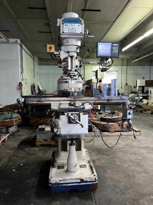 Meehanite #100-1949/Turn-Pro, vertical mill, 9" x49" servo power table, Anilam Wizard, 1998 - Image 1