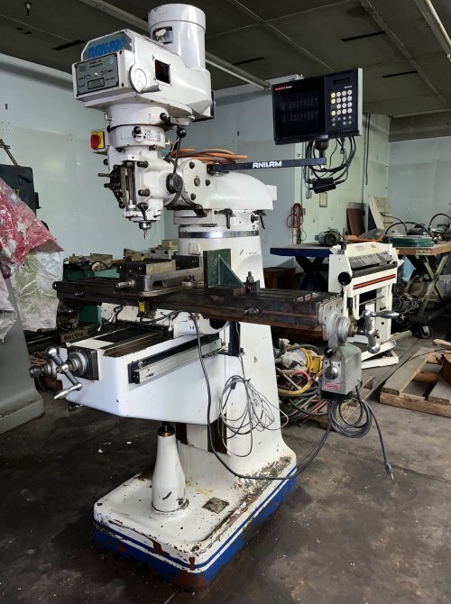 Meehanite #100-1949/Turn-Pro, vertical mill, 9" x49" servo power table, Anilam Wizard, 1998 - Image 3