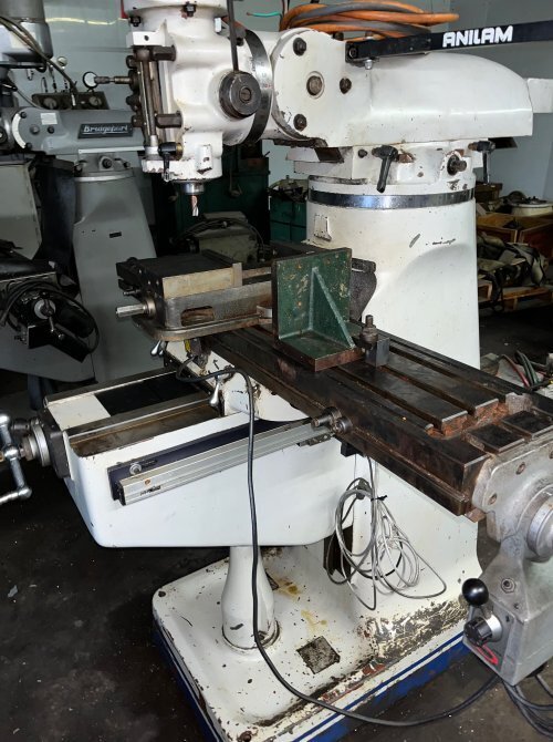 Meehanite #100-1949/Turn-Pro, vertical mill, 9" x49" servo power table, Anilam Wizard, 1998 - Image 5