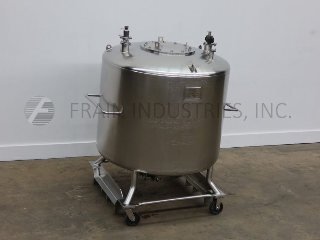 300 gallon JV Northwest, 316 Stainless Steel, internal pressure tank, 46" dia x 48" deep with a 40" straight - Image 5