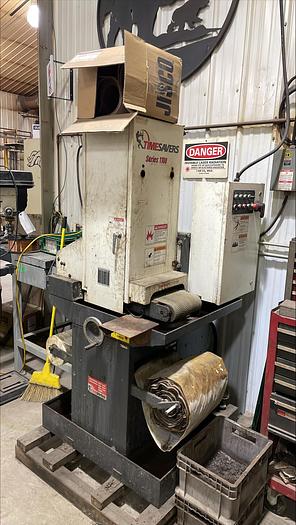 9" Timesavers #111-11-0, wet belt sander, 1-head, 3.25" drum diameter, 10-30 FPM, 2004 - Image 2