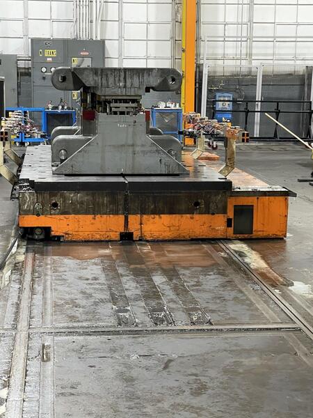 1330 Ton, Niagara #SE4-1330-186-84, straight side double crank mechanical metal stamping transfer press, 24" - Image 5