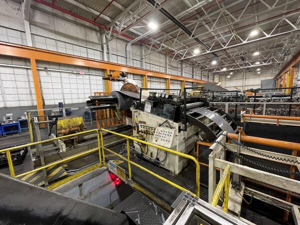 1330 Ton, Niagara #SE4-1330-186-84, straight side double crank mechanical metal stamping transfer press, 24" - Image 7