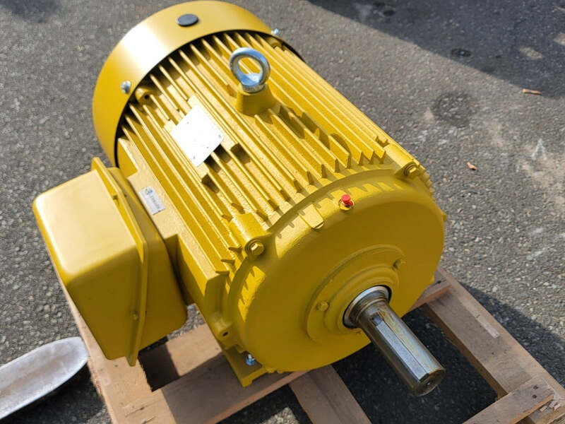 40 HP 1190 RPM OMEC OMN-364T-6, Frame 364T, continuous duty, 208-230/460 Volts, new - Image 1
