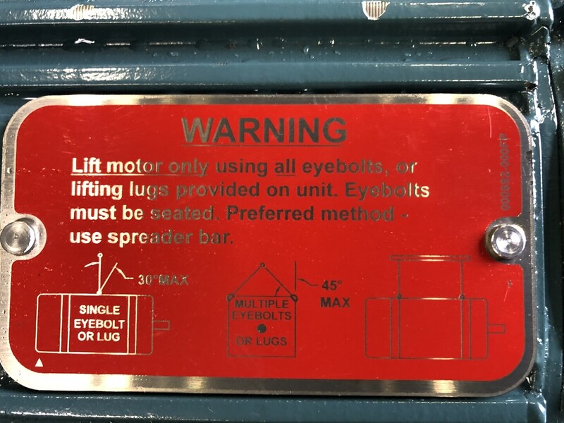 15 HP 1775 RPM Baldor IDFRPM21154C, Frame FL2162CZ, continuous duty, 460 Volts, new - Image 3