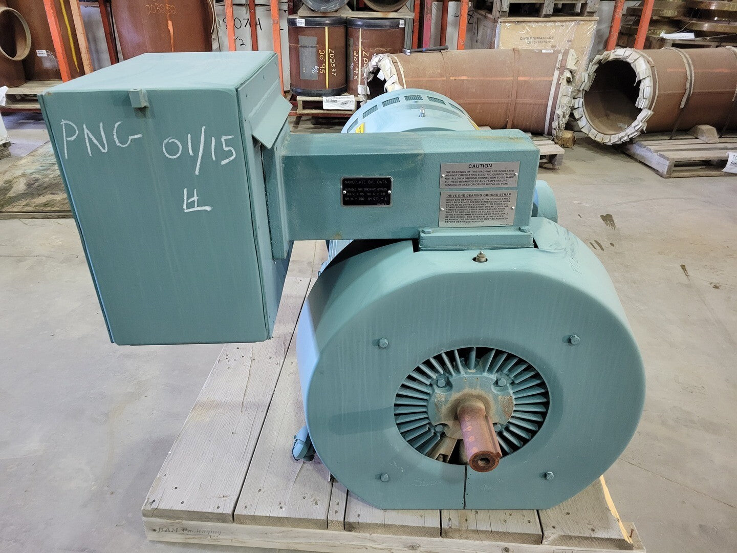 350 HP 3575 RPM Baldor 65BC03J40X, Frame 17AG5010S, heavy duty, inverter duty, 460 Volts - Image 8