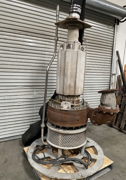 1400 GPM @ 80' TDH, Lawrence #KA01-06-EE92381, vertical cantilever submersible slurry pump - Image 1