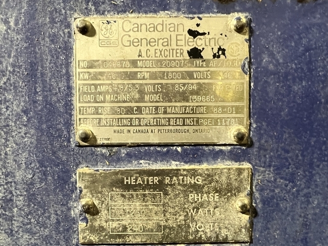 24135 HP 1800 RPM General Electric 217093, Frame 4000, TEWAC, continuous duty, 13800 Volts, 1995 - Image 3