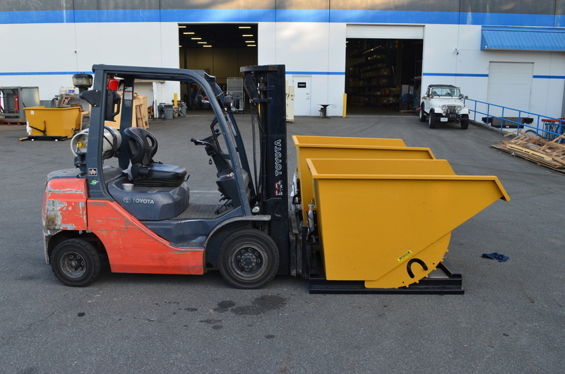 OCFAB #SDH20000.1, Self-dumping Hopper, 2 cu.yd., 10 gauge steel, 58" L x 56" width base - Image 4
