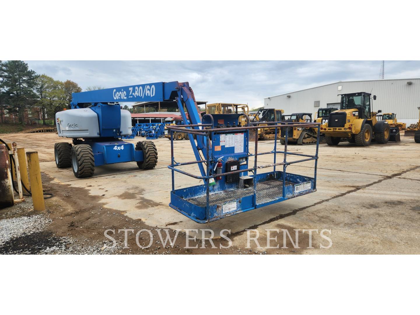 Genie Industries #Z80DX, boom lift, 8' platform, 4851 hours, S/N Z8014-4939, 2014 - Image 2