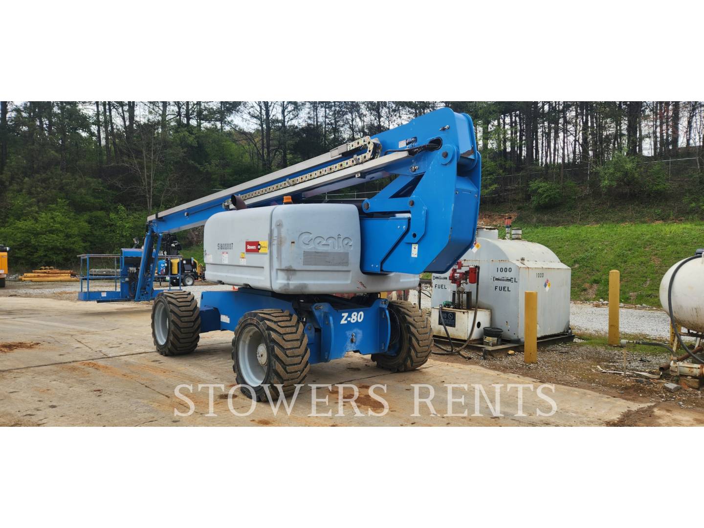 Genie Industries #Z80DX, boom lift, 8' platform, 4851 hours, S/N Z8014-4939, 2014 - Image 4