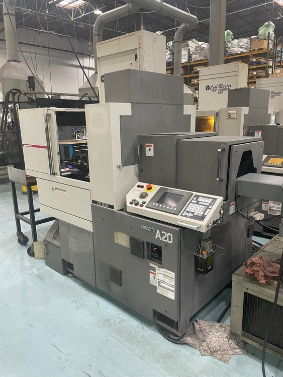 Citizen #A20-VII, CNC Swiss lathe, 5-Axis, Fanuc 32i, 0.75
