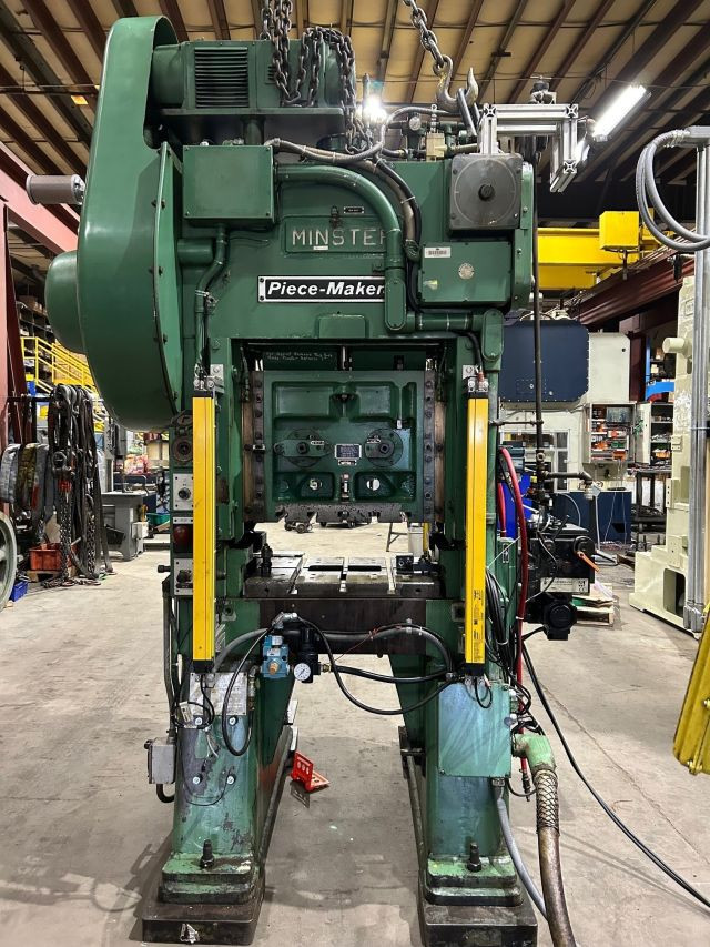 30 Ton, Minster #P2-30-24, straight side double crank press, 1" stroke, 9.5" Shut Height, s/n #24150, STK# - Image 1