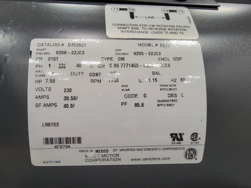 28 cfm, 175 psi, King Canada #KC-7180V3-MS, High Output 7.5 Peak HP, 80 gallon air compressor, new - Image 6