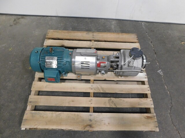 Flowserve / Durco #MK3, self primer pump, 5 HP, 3505 RPM, 316 Stainless Steel, 3 phase, new - Image 2