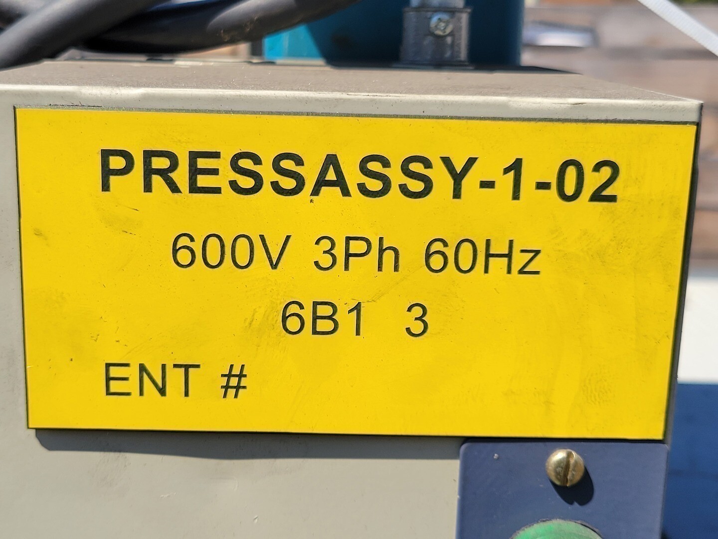 10 Ton, Cajoromi #Press-It 10/C, hydraulic press, 2 HP @ 1800 RPM, Maraton DVC-56T17F5340D-P motor, 2006 - Image 2