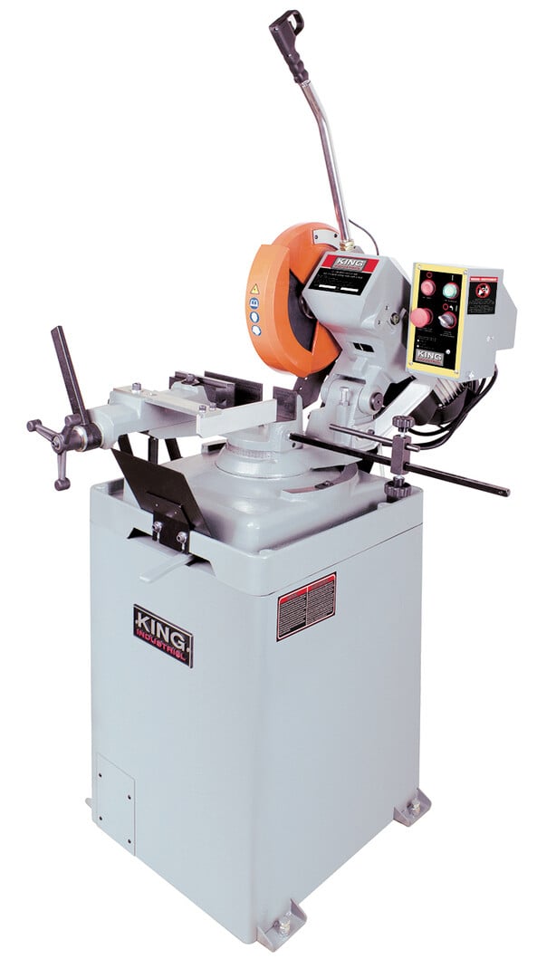 12" King #KC-315CS, slow-speed, cold cut saw, 4.5 HP, 4.75" vise, 52 RPM - Image 1