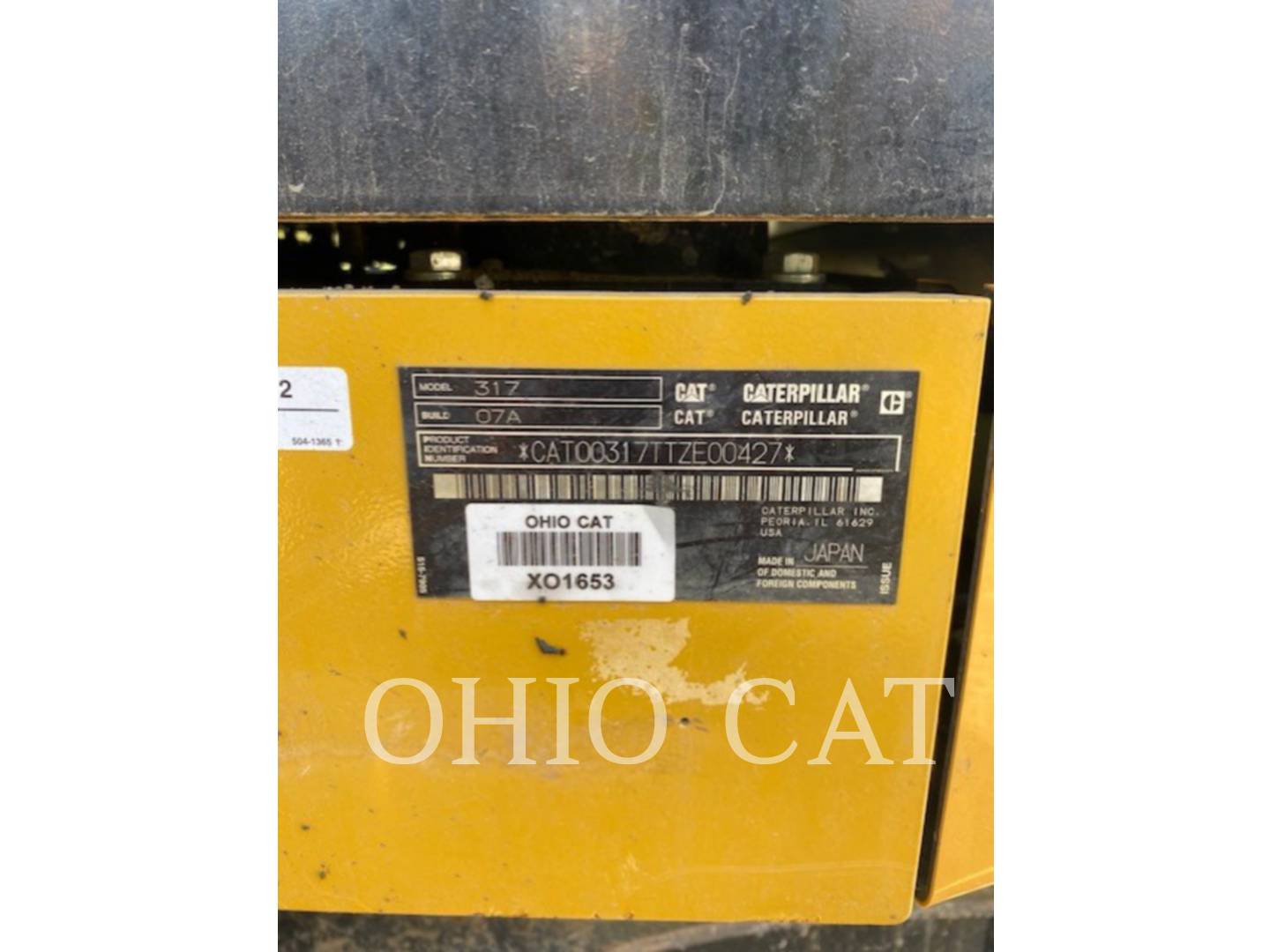 Caterpillar 317, Crawler Excavator, 1456 hours, S/N: TZE00427, 2021 - Image 6