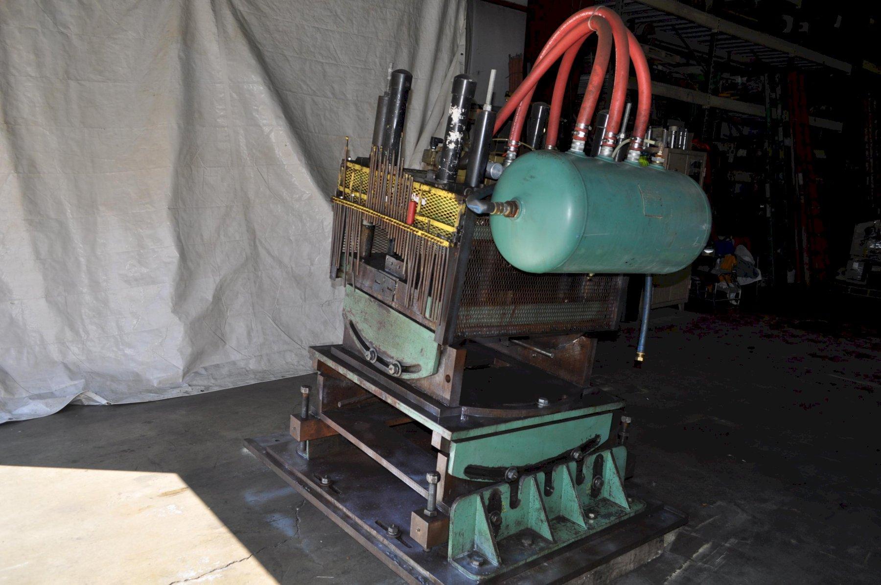 60 Ton, Airam #ATP-1615, cut-off press, 3 stroke, 13.3"Shut Height, 36" x32"bed, 235 SPM, adj tilt base - Image 6