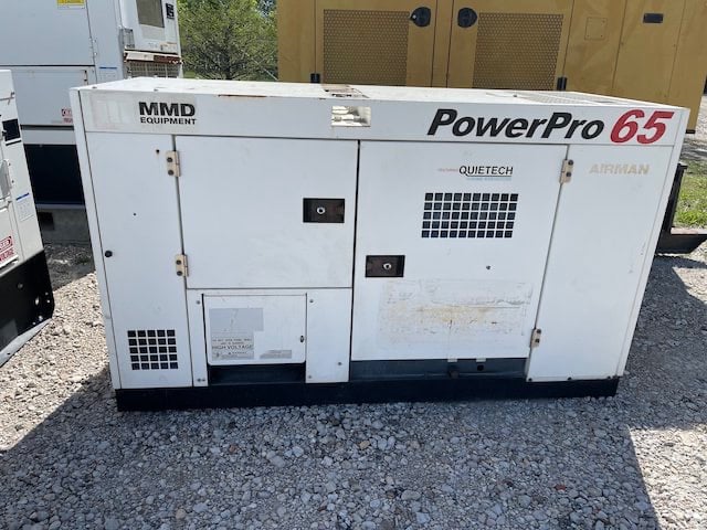 54 KW Airman MMD PowerPro #SDG65, standby, Tier 3, 120/240/208/277/480 Volts, 13k hours, 2008, $19k - Image 1