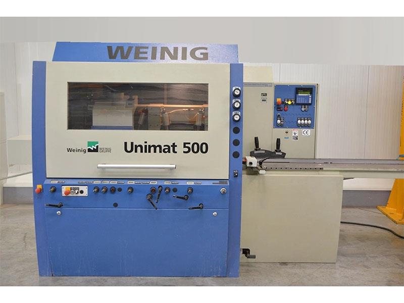 Weinig #Unimat-500, feed through moulder, 5-heads, 9-1/16" x 4-3/4" capacity, 1-9/16" spindle diameter, 2006 - Image 2