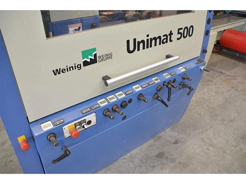 Weinig #Unimat-500, feed through moulder, 5-heads, 9-1/16" x 4-3/4" capacity, 1-9/16" spindle diameter, 2006 - Image 5