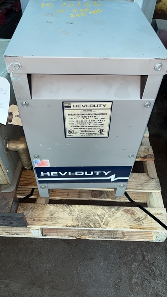 15 KVA 480 Primary, 126/62.5 Secondary, Hevi-Duty, with taps - Image 1