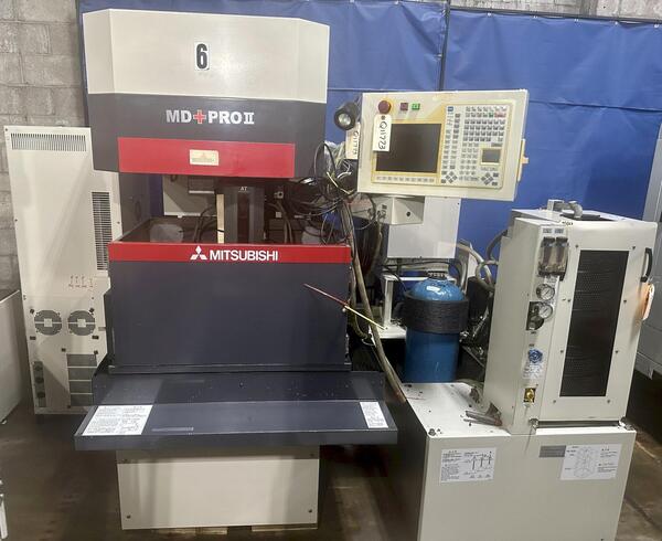 Mitsubishi #MD+PRO-II/BA8, CNC wire Electrical Discharge Machine, 12.598"X, 9.843"Y, 8.661"Z, 1.26"U & V - Image 1