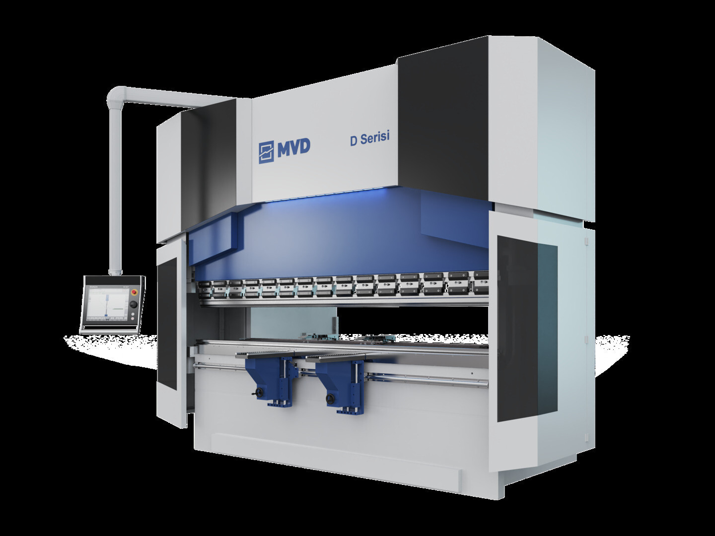320 Ton, MVD #D320-3700, iBend CNC hydraulic press brake, ESA S 650 CNC Control Unit - Image 1