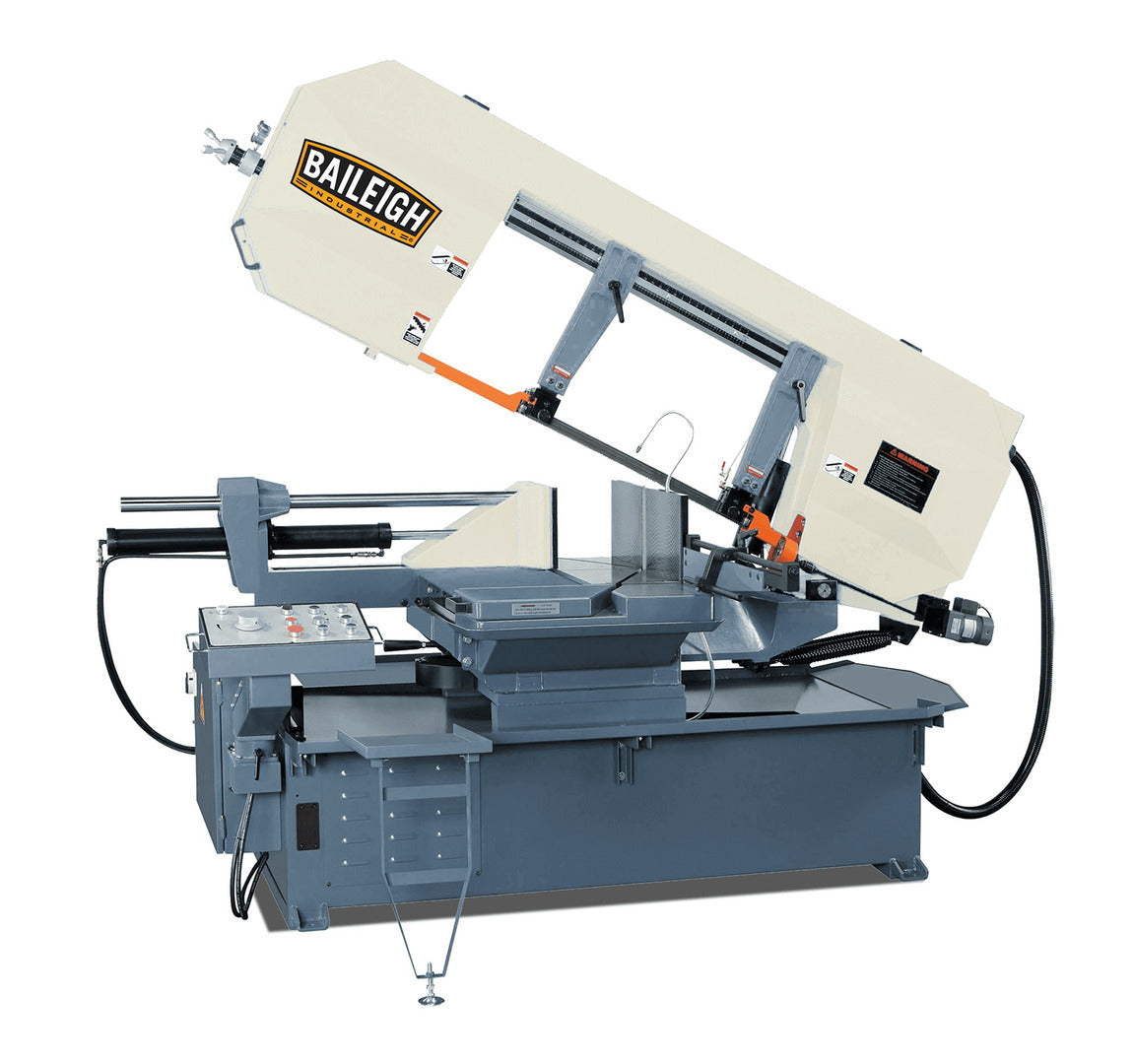 18" Baileigh #BS-24SA-DM, semi-auto dual mitering horizontal band saw, 106-317 FPM, new - Image 1
