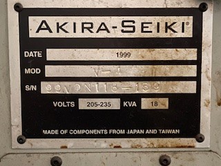 Akira-Seiki #Performa-V4, vertical machining center - Image 3